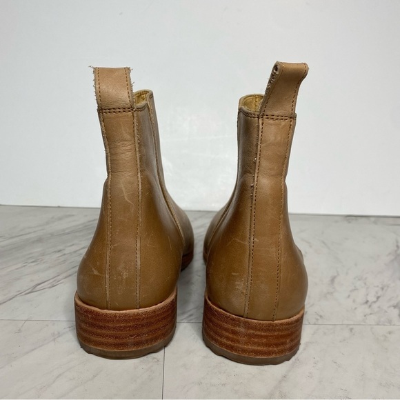 Nisolo Brown Leather Almond Toe Classic Chelsea Bootie 10 - Picture 3 of 14